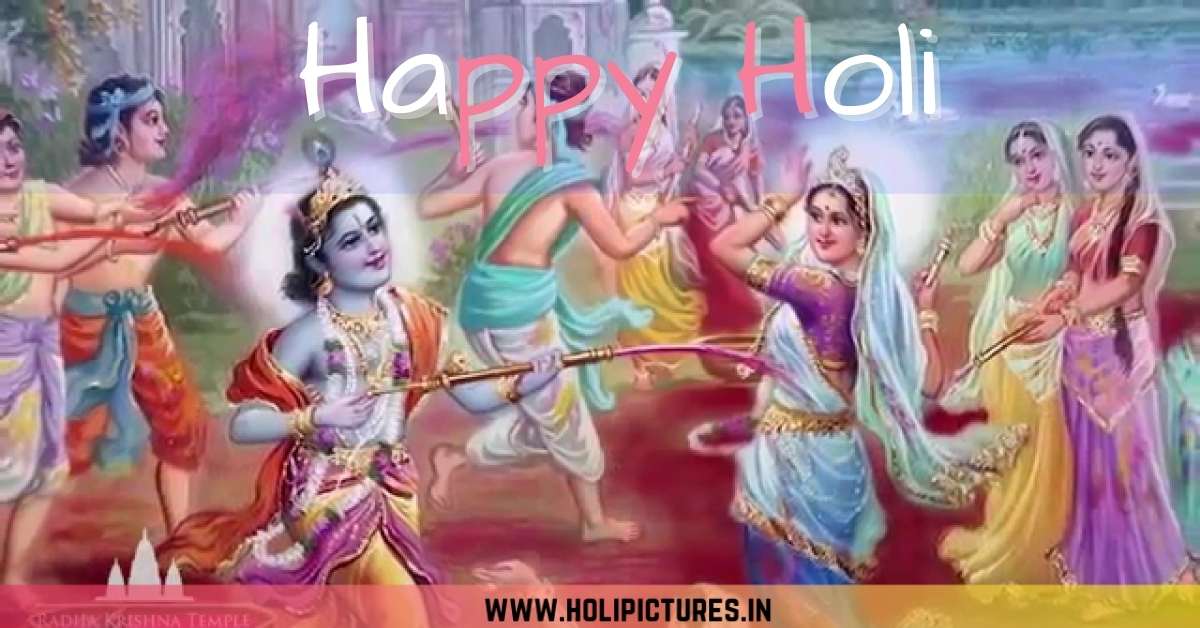 Radha Krishna Happy Holi Images