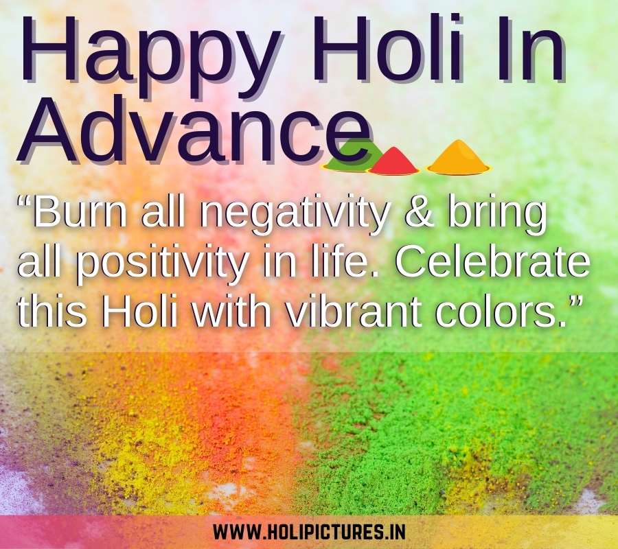 Happy Holi In Advance HD Pic
