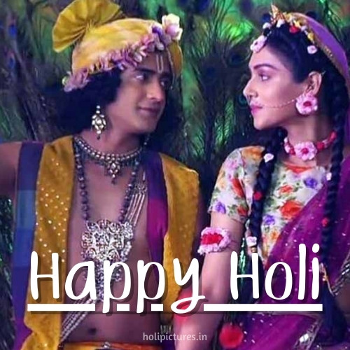 radha krishna holi dp wallpapers