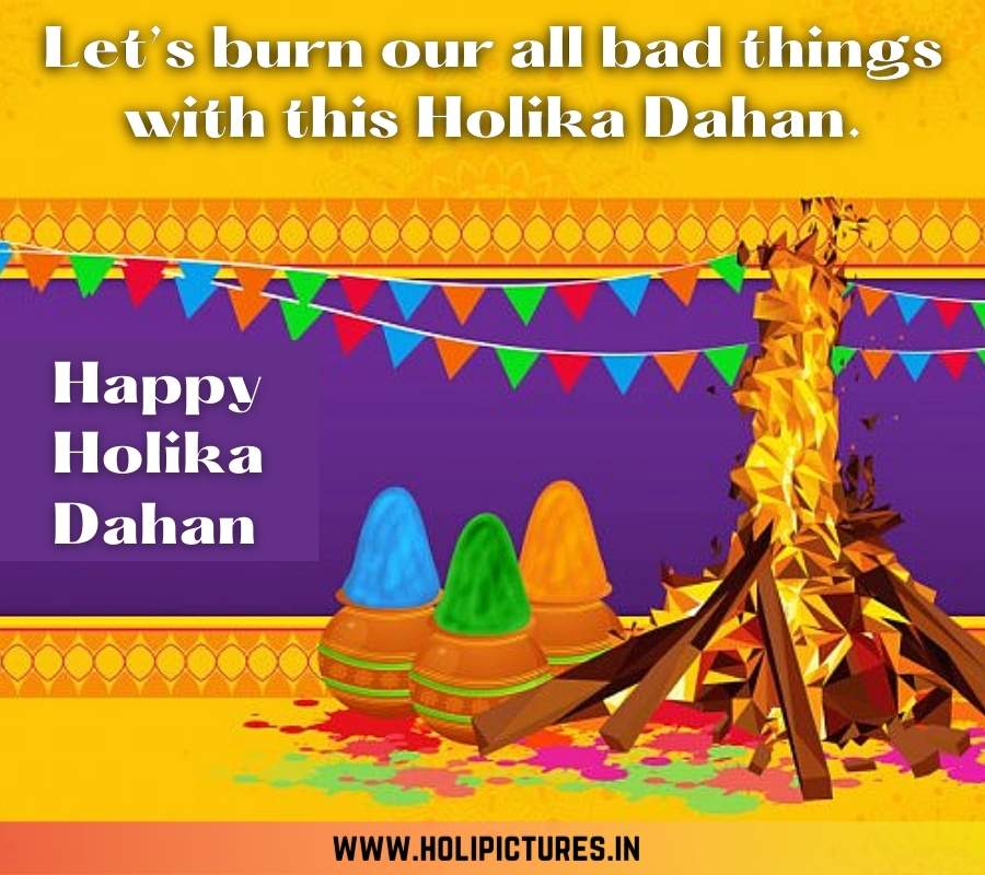 Happy Holika Dahan Images with Quotes