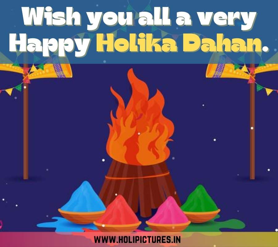 Happy Holika Dahan Images with Wishes