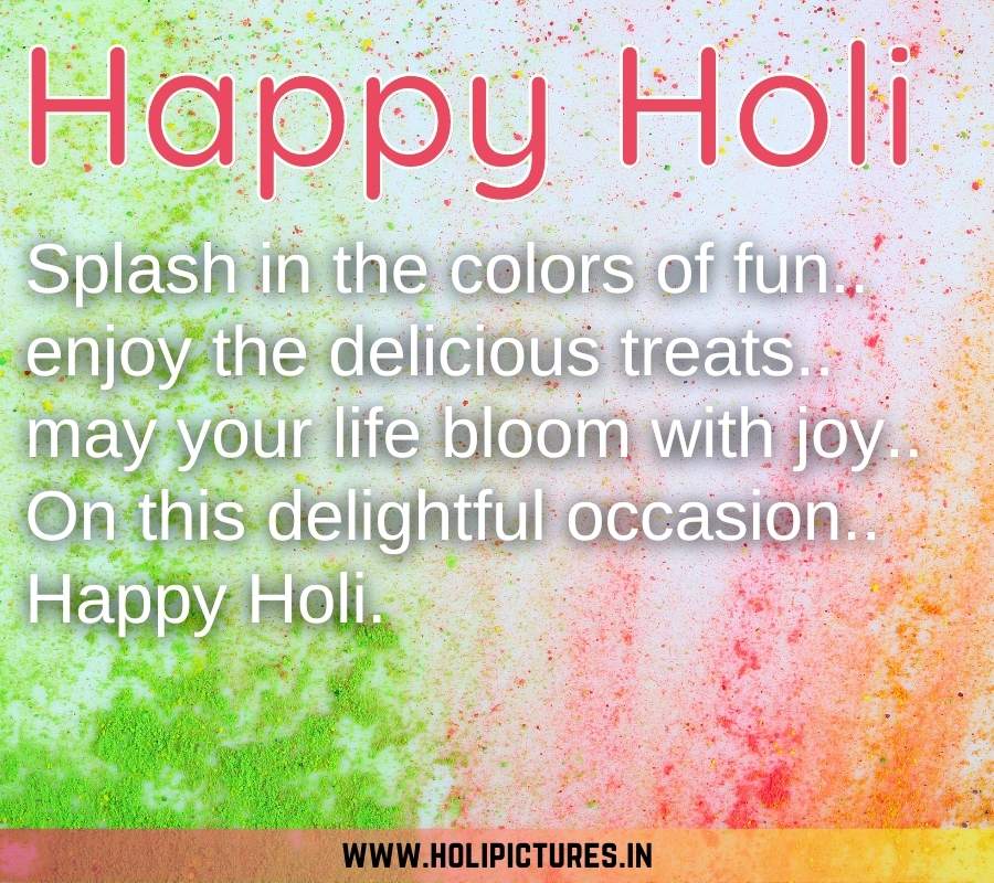 Images Of Happy Holi with Quotes